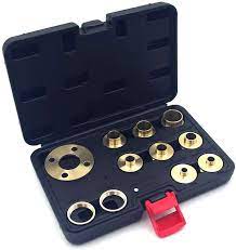 [A680] Set de 11 bujes de guía de latón para enrutador de 30 mm, adaptable a bases y placas de 1.181 in