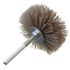 [A167] Cepillo de rueda de Nylon abrasivo para lijar madera grano 120 (para taladro)