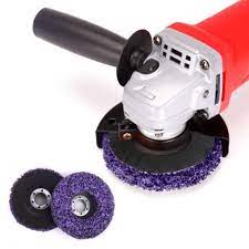 Disco abrasivo de polietileno de 100 mm (3.937 in) para esmeril de 4 1/2" (4.5 in)