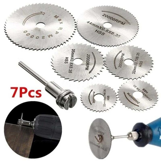 [A258] Disco de corte sierra HSS para mototool Madera y aluminio