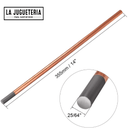 Electrodo de grafito con recubrimiento de cobre para soldar a bajo voltaje 6*355 mm