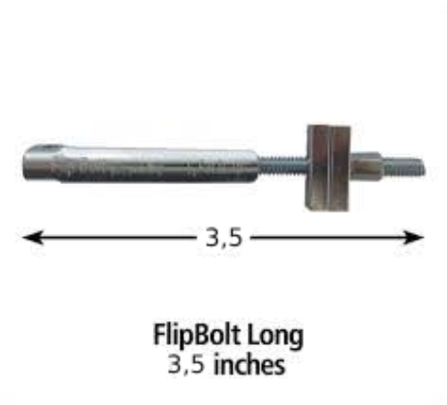 FastCap FLIPBOLT tornillo corto 3,5" para uniones