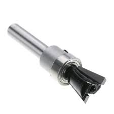 Fresa cola de milano, corte de 1/2" con 1 rodamiento. Vástago de 8 mm. Ref.V01