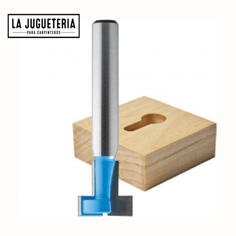 Fresa ranura tipo T para agujero 3/8" ( 10 mm key hold). Vástago de 1/4". Ref.P09