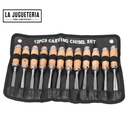 Gubias / cinceles para  talla. Set 12 unidades