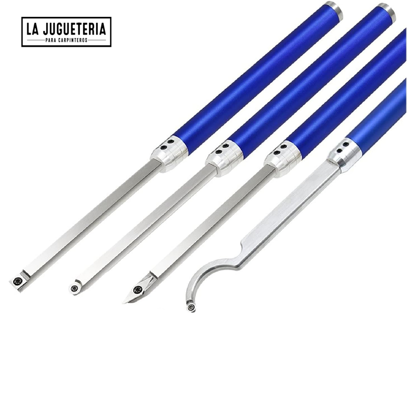 [A456] Gubias para torno de aleación de aluminio intercambiable con inserciones de carburo cuadrado y redondo de diamante para un acabado de alta calidad