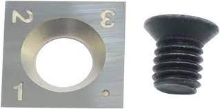 [A481] Inserto  de carburo para torneado de madera CUADRADO 12X12X2.2-35°. UNA UNIDAD Calidad Alemana