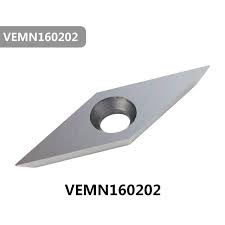 Inserto de carburo para torneado de madera DIAMANTE VEMN160202 UNA UNIDAD
