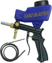 [A579] Pistola portatil de chorro de arena ajustable 90 PSI Sand Blaster para quitar óxidos y pinturas