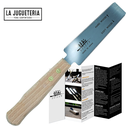 SUIZAN Sierra japonesa de mano para corte al ras de madera dura y suave. Kugihiki 5"
