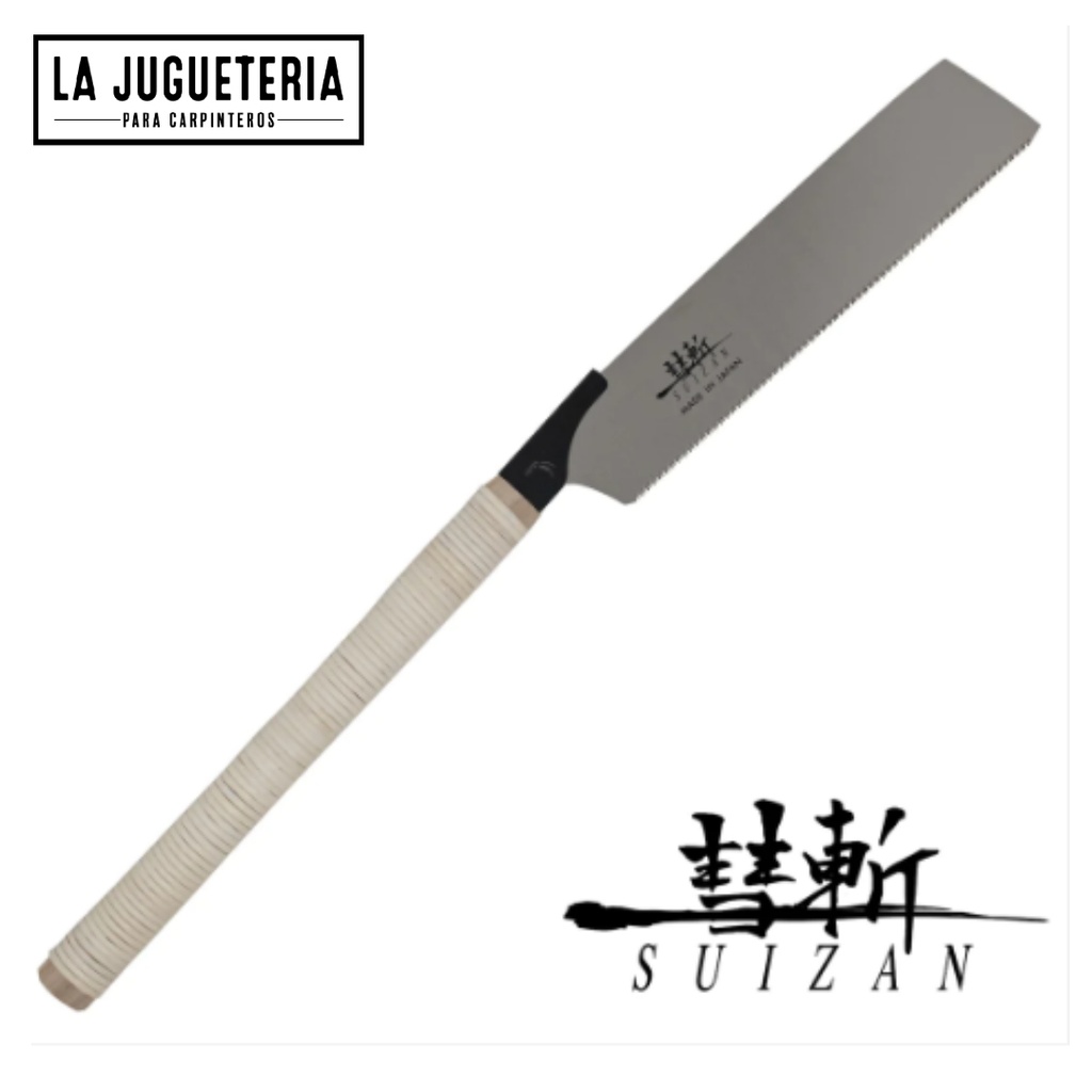 Sierra japonesa SUIZAN Sierra de tracción Kataba (de un solo filo) de 10,5 pulgadas para carpintería