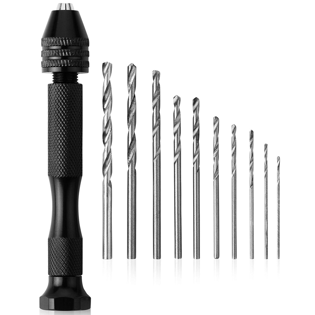 [A703] Taladro manual con 10 brocas (0.024-0.118 in)
