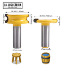 Fresa de unión para toneles. Vástago 1/2". Set 2 pcs. Ref.G12