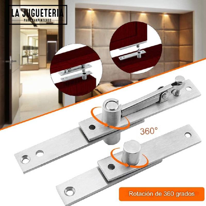 [A069] Bisagra pivotante de acero inoxidable para puerta Set 150 kg