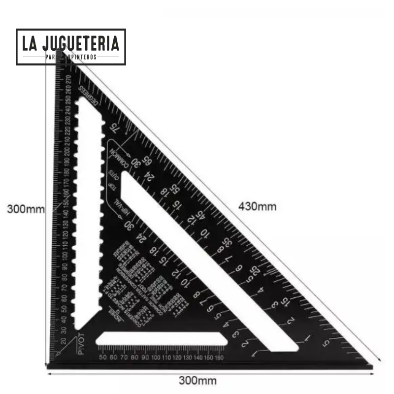 Escuadra rápida carpintería de 12 pulgadas