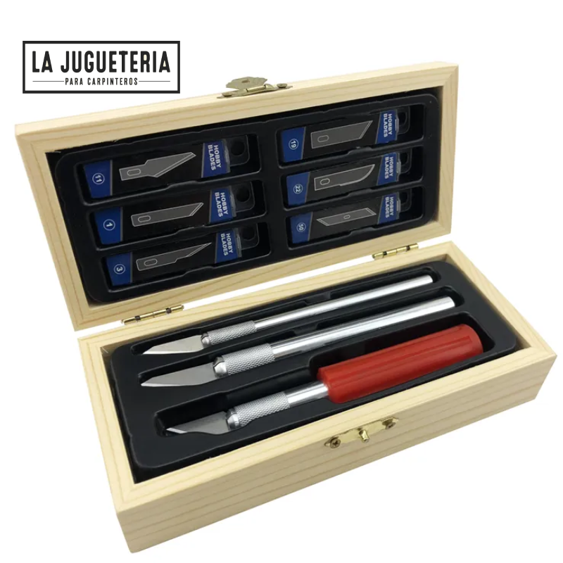 Juego de cuchillas de cutter de 10 hojas con 3 soportes
