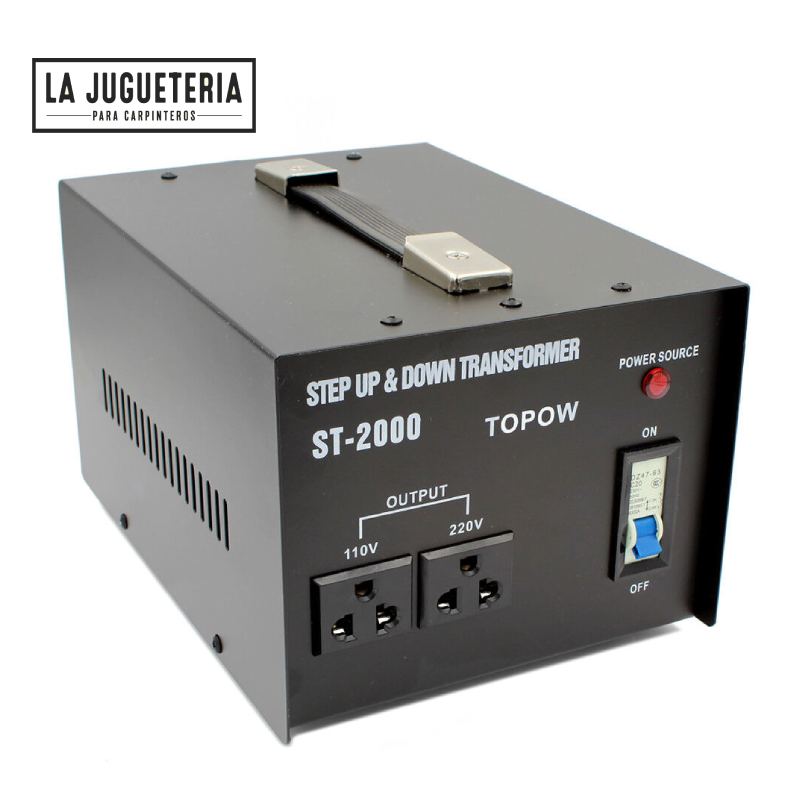Convertidor de voltaje eléctrico, transformador de alta resistencia 2000 vatios de  110V a 220V