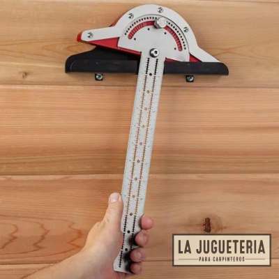 Regla transportador de ángulos L-HT142 para Carpintería de Aluminio de  20 pulgadas - Herramienta de Medición DIY para Dibujo y Marcado de Líneas