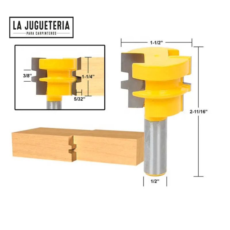 Fresa para uniones tipo machihembrado para pegas G41
