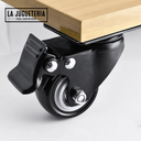 Ruedas con freno para perfiles de aluminio 4040 y muebles