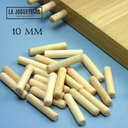 Tarugos de madera de 10 mm x 40 mm (3/8")- Paquete de 100 unidades