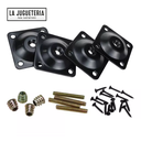 Placas de montaje para patas de mesa y sofás con pernos de suspensión - Herrajes para muebles