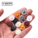 Tapones plásticos para cabeza de  tornillos color Marrón bolsa de 100 unidades