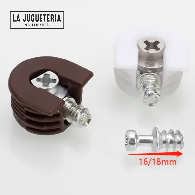 Rafix soporte de estante para muebles, gabinetes de cocina- Bolsa de 24 unidades