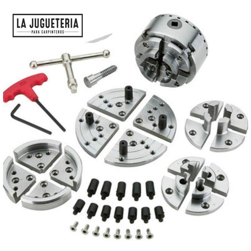 [A678] Set Chuck  Profesional de 3,7 Pulgadas / 95 mm 1" x 8 Hilos