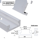 Guía o Riel en T-Track Universal en Aluminio para Proyectos de Sierra o Router 1000mm