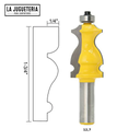 Fresas router para moldura forma pez. Ref.G45