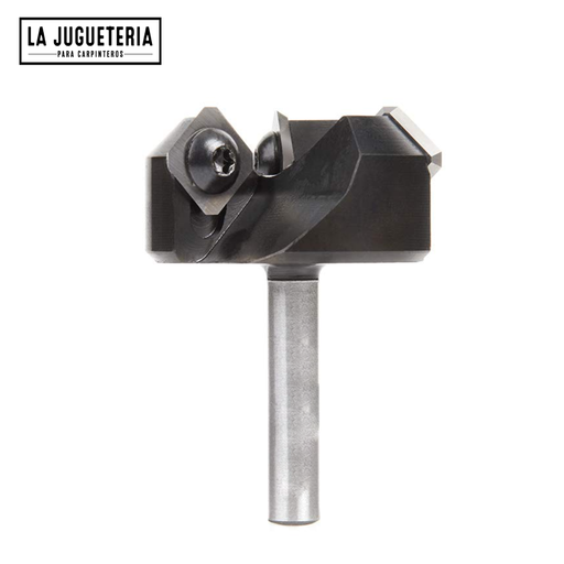 Fresa niveladora de insertos/ limpiafondos TK1086 . Vástago 1/4". Ref. P35
