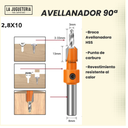 Broca avellanadora 2.8*10 mm