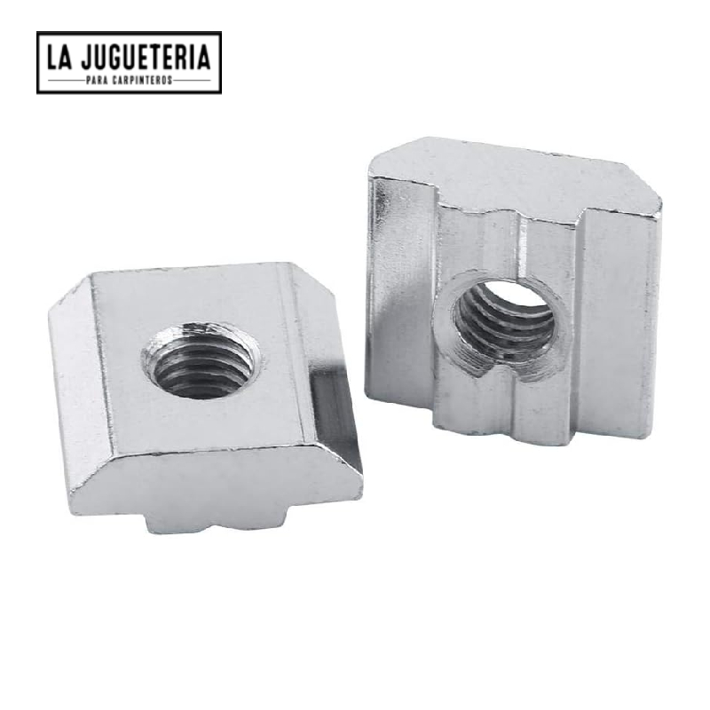 Tuerca de Riel para Perfil de Aluminio 2020 - Accesorio para Carpintería - Bolsa de 10 unidades