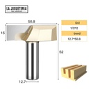 Fresa niveladora / limpiafondos con corte de 2" (50.8 mm) y vástago de 1/2" (12.7 mm). Ref. G50