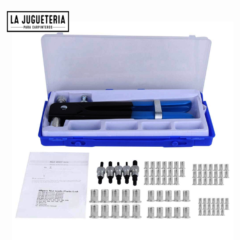 [A634] Remachadora de tuercas de incersión M3 / M4 / M5 / M6 / M8: la herramienta esencial para carpinteros y ebanistas
