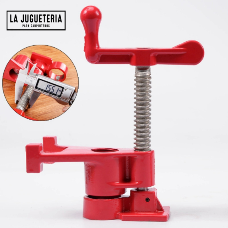 Prensa de tubo de 3/4" para carpintería.
