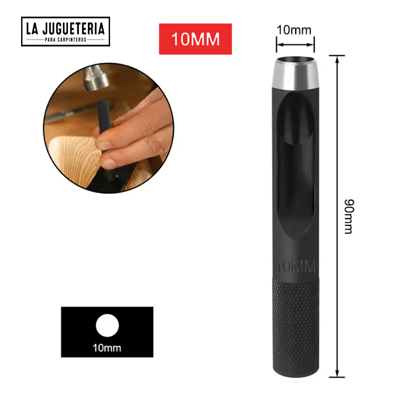 Punzón sacabocados 10 mm