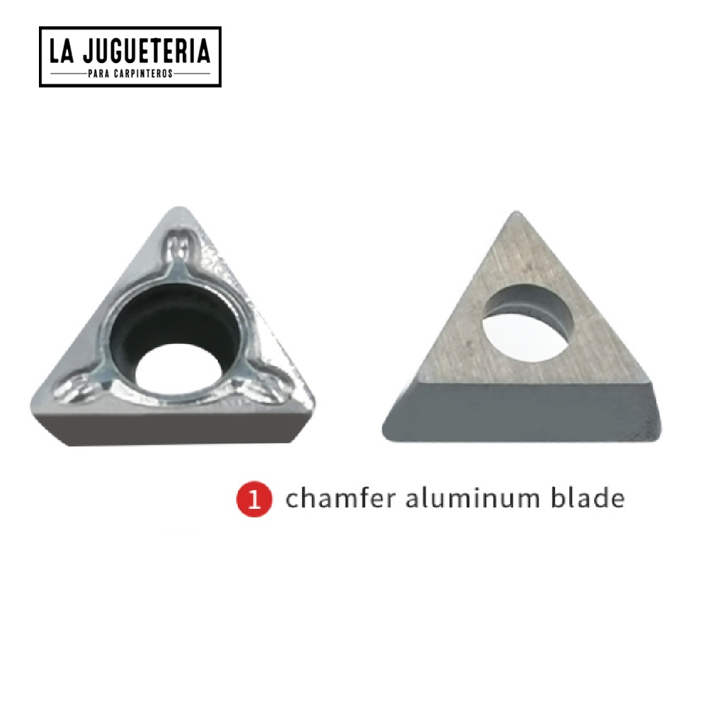 [A242] Cuchillas modelo "A" para máquina neumática  para biselar metal y madera / chanfer.  Set 2 pcs.