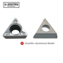 Cuchillas modelo "A" para máquina neumática  para biselar metal y madera / chanfer.  Set 2 pcs.