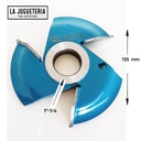 Fresa para trompo industrial bore 1-1/4, 125*10*35 
perfil de Panel elevado, cortador panel de puerta, pecho paloma