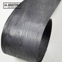 Chapa de madera teñida natural 250cm x 24 cm x 0,5 mm : Color: Negro