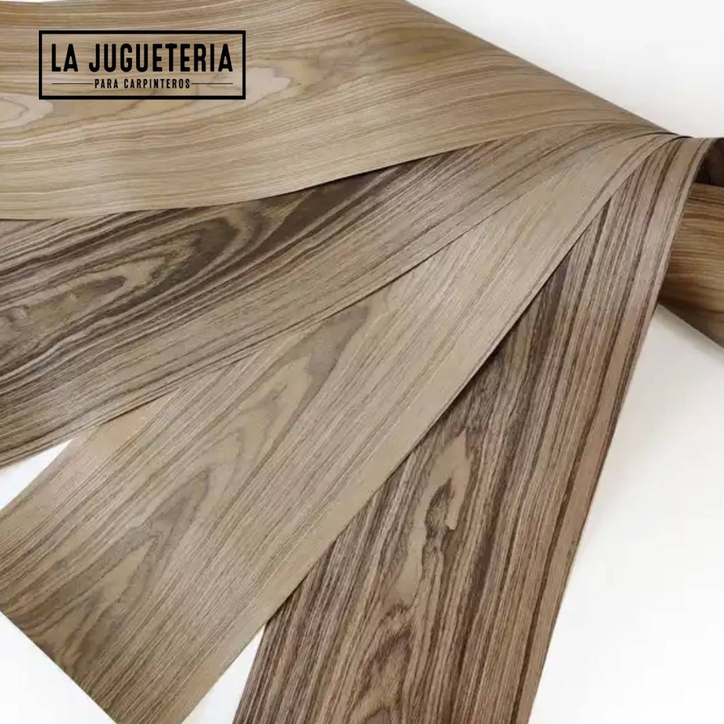 [A174] Chapa de madera de nogal natural 250cm x 34cm: Color: nogal americano