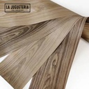 Chapa de madera de nogal natural 250cm x 34cm: Color: nogal americano