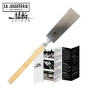 SUIZAN Sierra de tracción japonesa Sierra de mano Ryoba de doble filo de 9,5 pulgadas (240 mm) para carpintería