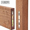 Alcayatas para riel de cama 6" - Juego de 4 soportes de acero zincado