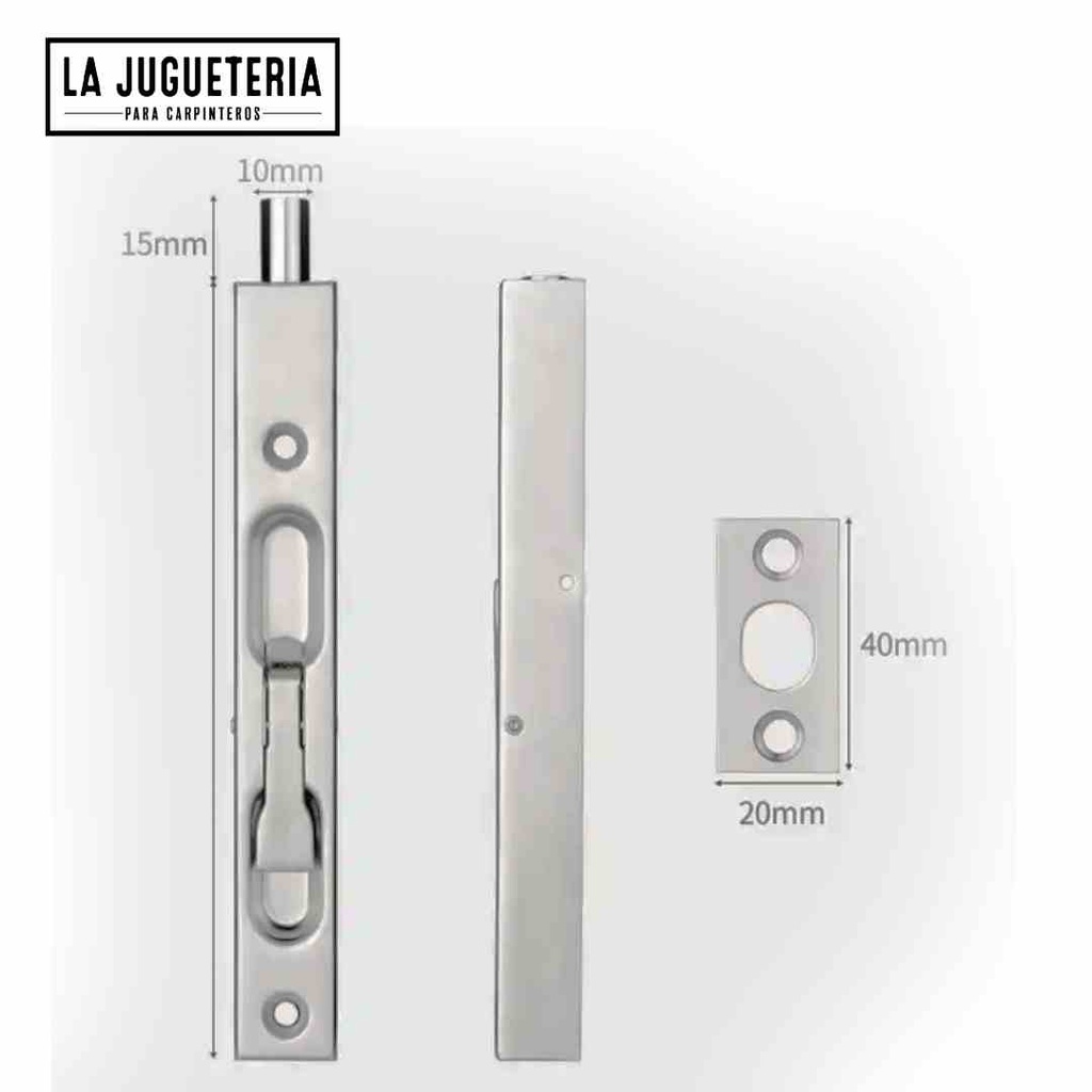 Pestillos de seguridad de acero inoxidable 304 de 6 pulgadas para puertas de seguridad