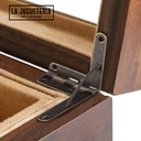 Bisagras de latón macizo para cajas y joyeros de madera - Color Bronce