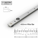 Guía deslizante 45 cm para T-track  
