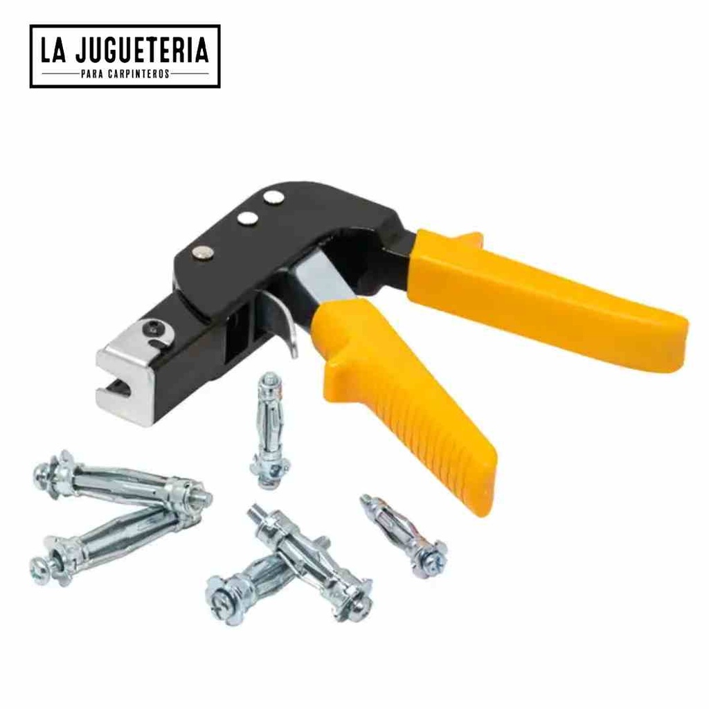 Pistola de fijación de anclaje metal para tuercas de remache o expansión drywall